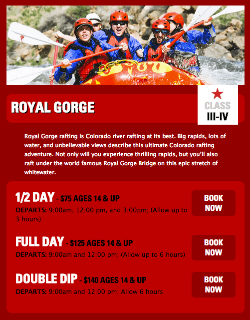 Royal Gorge Rafting